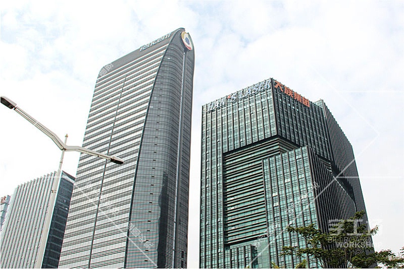 大族激光辦公樓外墻標識發(fā)光字工程2